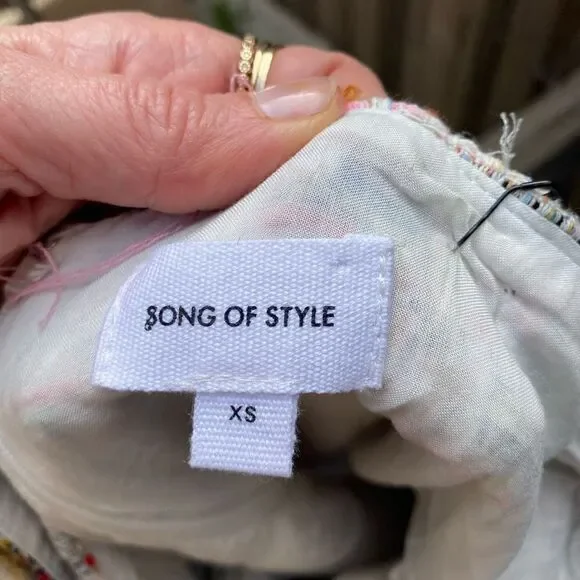 Song of Style Tweed Trina Mini Dress Size XS - Picture 11 of 12